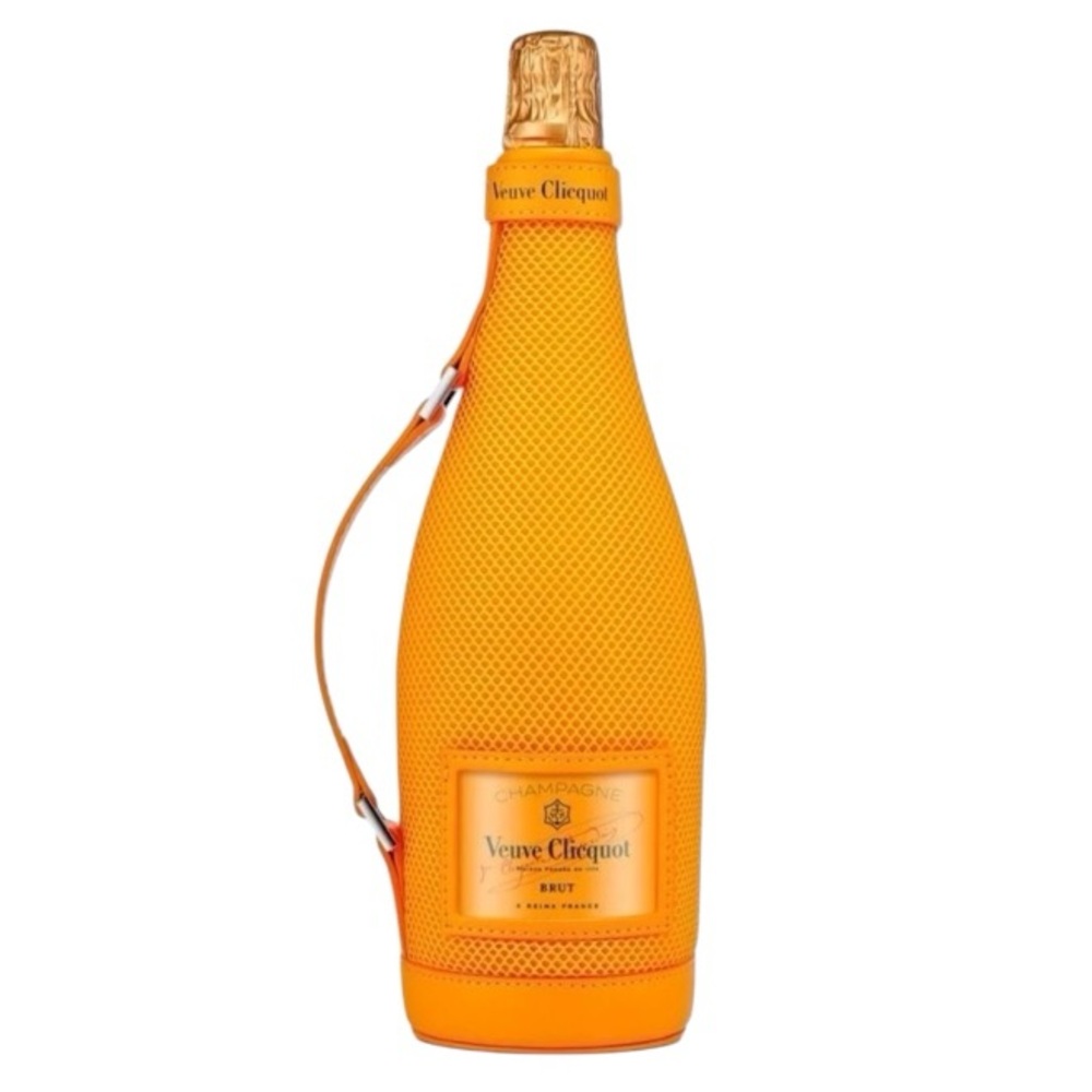 Veuve Clicquot Champagne Ice Jacket Bottle Holder Carrier Coozie Orange/Gold